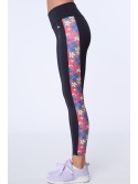 Jambiere sport bleumarin cu dungă florală MR15471 - Magazin online - Boutique